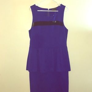 Sleeveless peplum dress